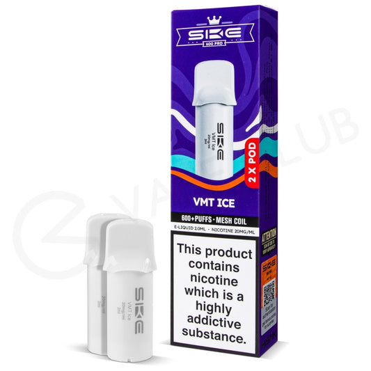 SKE Crystal Vape Pro 600 Prefilled Pods Compliant Post June 1st  VMT ICE