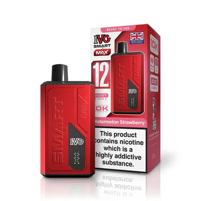 IVG Smart Max 10K Prefilled Vape Kit Compliant Post June 1st  Watermelon Strawberry