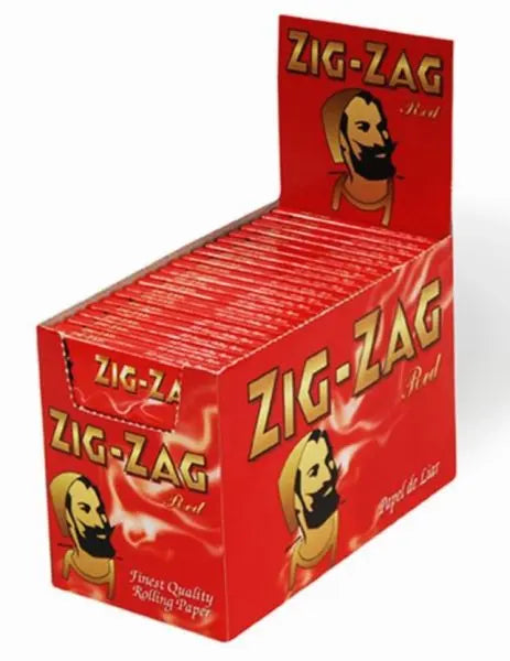 Zig Zag Finest Quality Rolling Papers - Red - 100 Booklets www