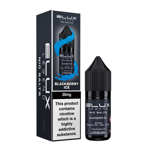Elux Legend Nic Salts 10mg - Blackberry ice (New Flavour)