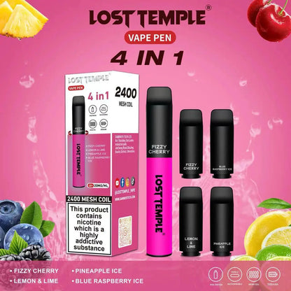 4 in 1 Lost temple 2400 Disposable Vape Vape Mart UK