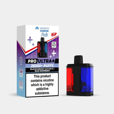 Hayati Pro Ultra+ 25K Pods Compliant Post June 1st  Blackcurrant K / Blue Ras