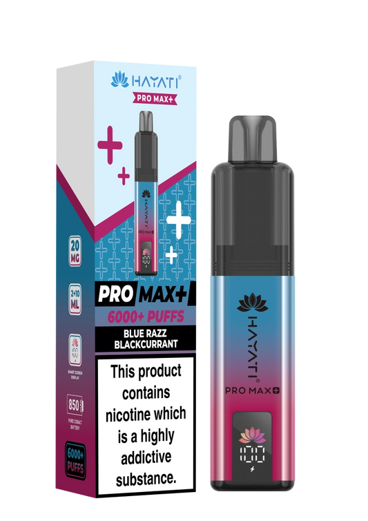 Hayati PRO MAX+ 6000+ Kits  Blue Razz Blackcurrant (NEW)