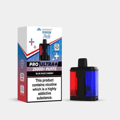 Hayati Pro Ultra+ 25K Pods Compliant Post June 1st  Blue Razz Cherry