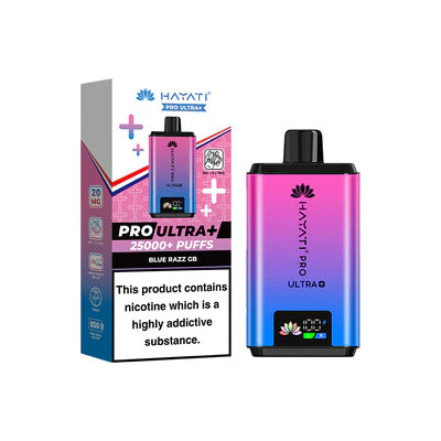 Hayati PRO ULTRA+ 25000+ PUFF  Blue Razz Pineapple Strawberry Ice