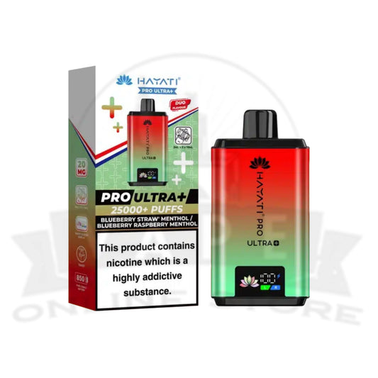 Hayati PRO ULTRA+ 25000+ PUFF  Blueberry Straw' Menthol Blueberry Raspberry Menthol