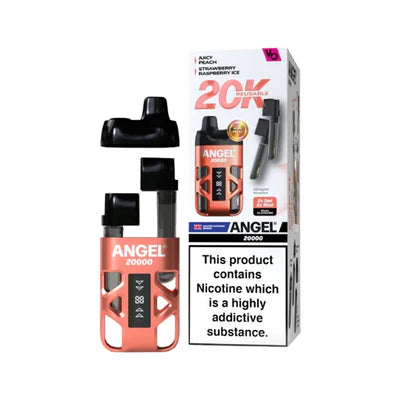 Angel 20K Puff Reusable  Coral Edition (Juicy Peach \ Strawberry Raspberry Ice)