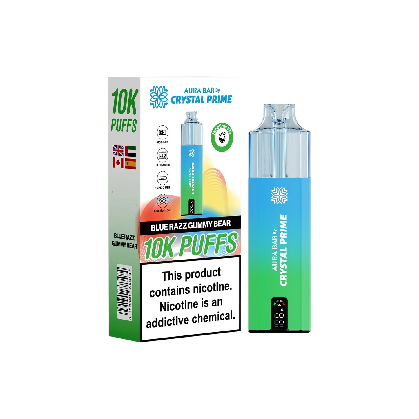 Crystal Prime 10000 Disposable Vape - Vape Mart Uk