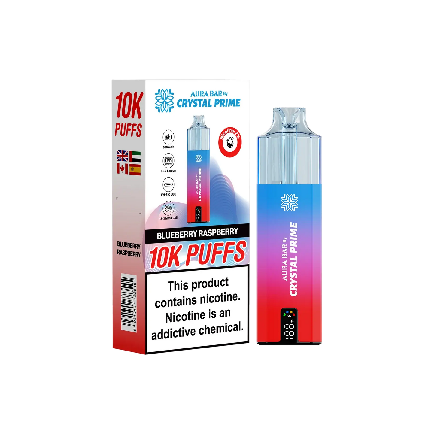 Crystal Prime 10000 Disposable Vape - Vape Mart Uk
