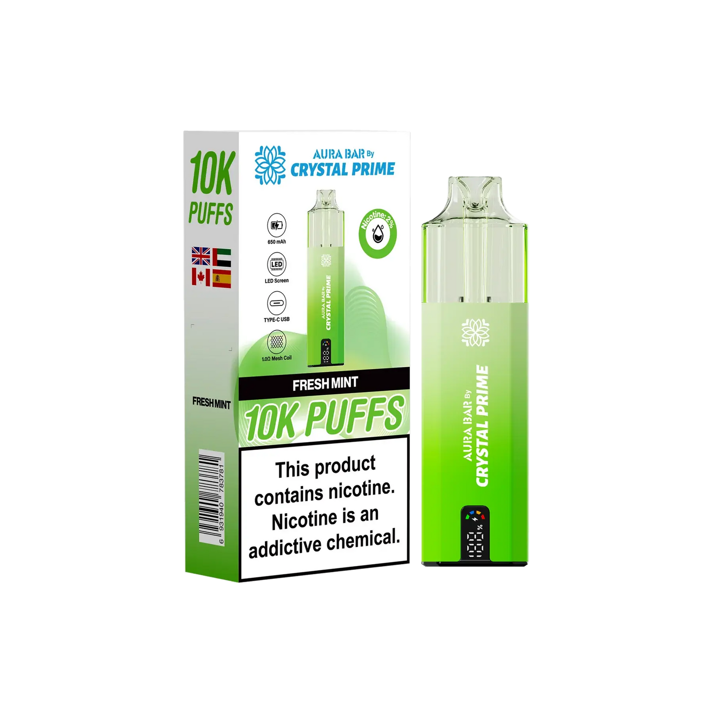 Crystal Prime 10000 Disposable Vape - Vape Mart Uk