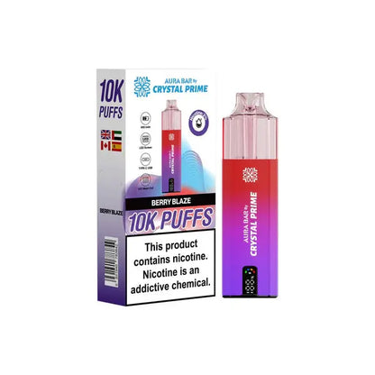 Crystal Prime 10000 Prefilled Pod Vape Pack of 5 Vape Wholesale Supplies
