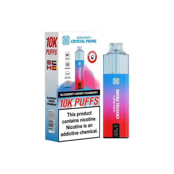 Crystal Prime 10000 Prefilled Pod Vape Pack of 5 Vape Wholesale Supplies