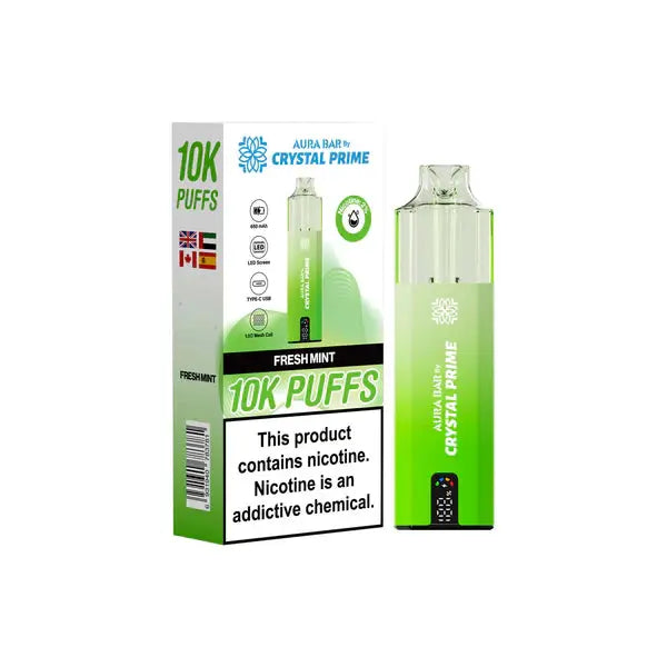 Crystal Prime 10000 Prefilled Pod Vape Pack of 5 Vape Wholesale Supplies