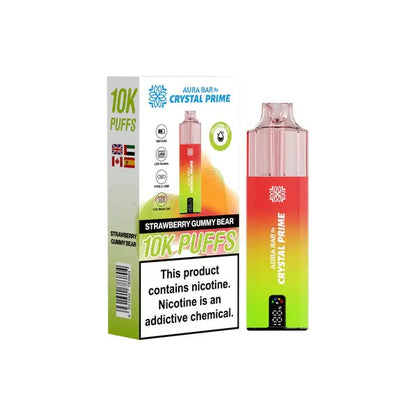 Crystal Prime 10000 Prefilled Pod Vape Pack of 5 Vape Wholesale Supplies