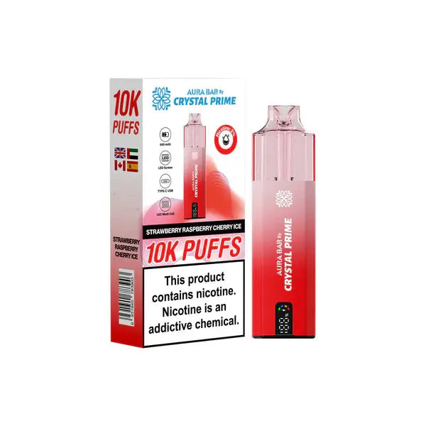 Crystal Prime 10000 Prefilled Pod Vape Pack of 5 Vape Wholesale Supplies