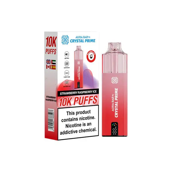 Crystal Prime 10000 Prefilled Pod Vape Pack of 5 Vape Wholesale Supplies
