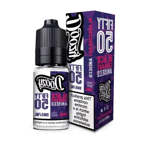 DOOZY - FIFTY 50 - BLACKCURRANT ANISEED nic salt - 10ML BOX OF 10 My Store