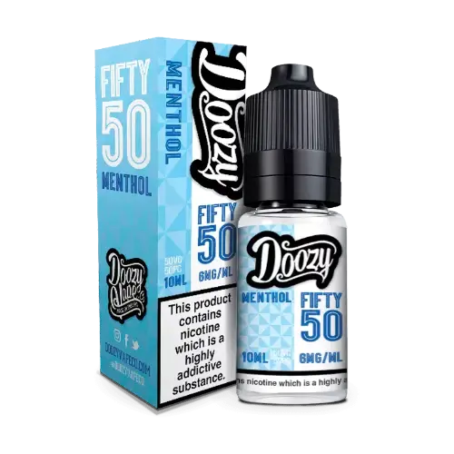 DOOZY - FIFTY 50 - MENTHOL  - 10ML BOX OF 10 My Store