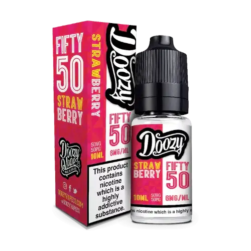 DOOZY - FIFTY 50 - STRAWBERRY  - 10ML BOX OF 10 My Store