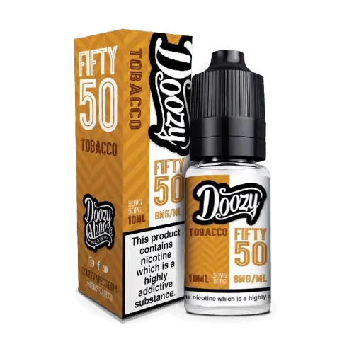 DOOZY - FIFTY 50 - TOBACCO - 10ML BOX OF 10 My Store