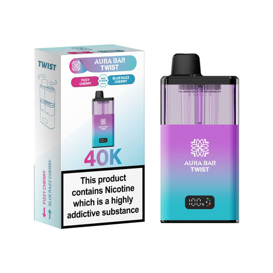 CRYSTAL PRIME 40K TWIST Fizzy Cherry / Blue Razz Cherry