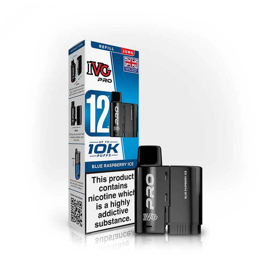 IVG Pro 12 Prefilled Replacement Pods  Blue Raspberry Ice