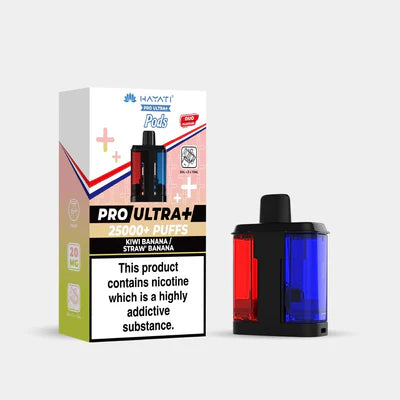 Hayati Pro Ultra+ 25K Pods Compliant Post June 1st  Kiwi Banana / Straw Banana