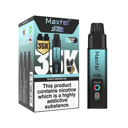 Maxfel Ultra Pro 35k Prefilled Vape Kit-Box of 5 Vape Wholesale Supplies
