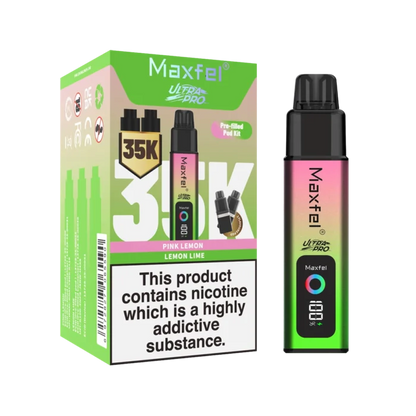 Maxfel Ultra Pro 35k Prefilled Vape Kit-Box of 5 Vape Wholesale Supplies