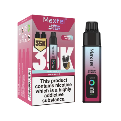 Maxfel Ultra Pro 35k Prefilled Vape Kit-Box of 5 Vape Wholesale Supplies