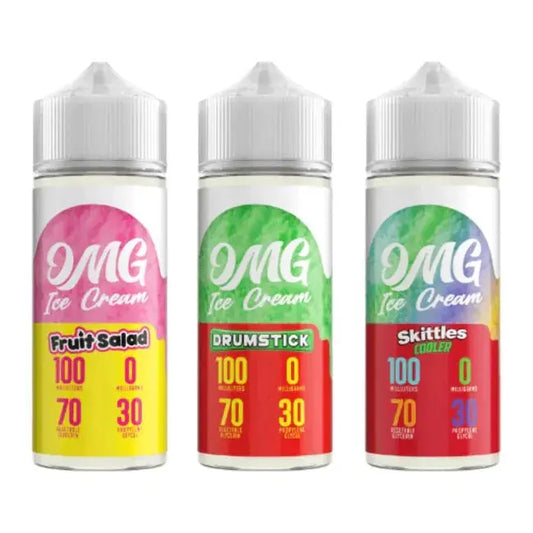 OMG Ice Cream Shortfill 100ml E-Liquid In UK