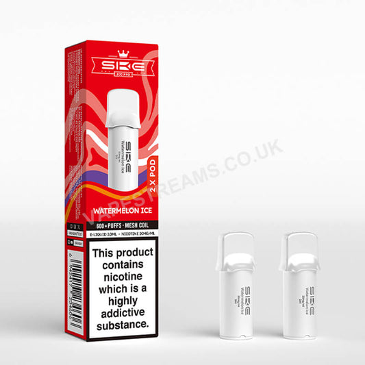 SKE Crystal Vape Pro 600 Prefilled Pods Compliant Post June 1st  WATERMELON ICE