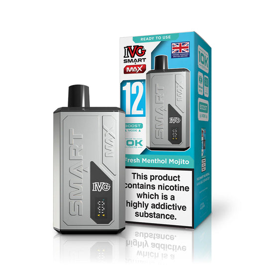 IVG Smart Max 10K Prefilled Vape Kit Compliant Post June 1st  Fresh Menthol Mojito