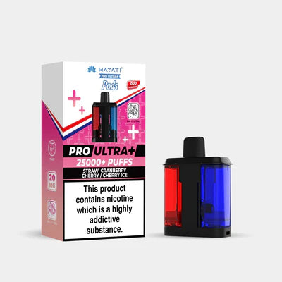 Hayati Pro Ultra+ 25K Pods Compliant Post June 1st  Straw’ Cranberry / Cherry