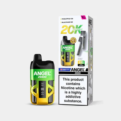 Angel 20K Puff Reusable  Tropic Pop Edition (Pineapple Ice \ Blue Razz Gb) NEW