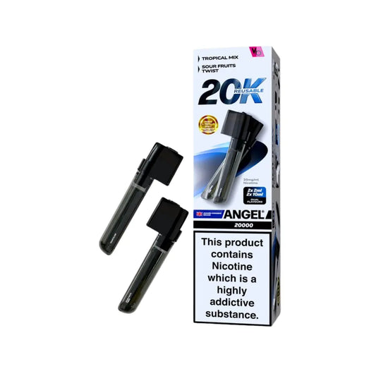Angel 20K PUFF Pods 2x (2ml pod+ 10ml refill)  Holiday Edition (Tropical Mix \ Sour Fruits Twist) NEW