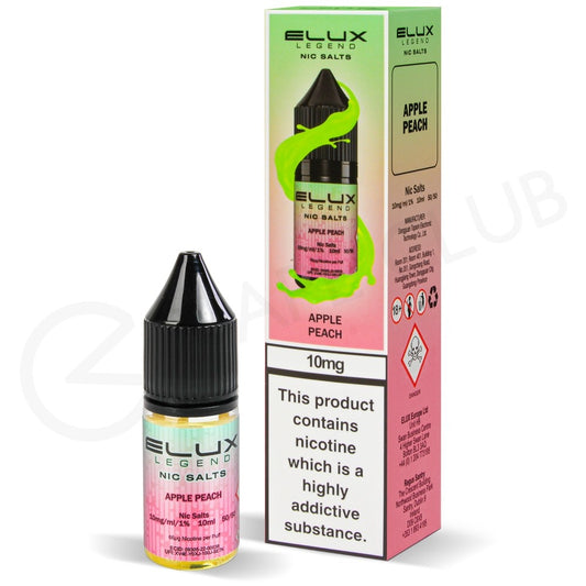 Elux Legend Nic Salts 10mg - Apple Peach