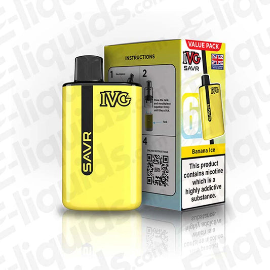 IVG SAVR Legal Big Puff Device  Banana Ice