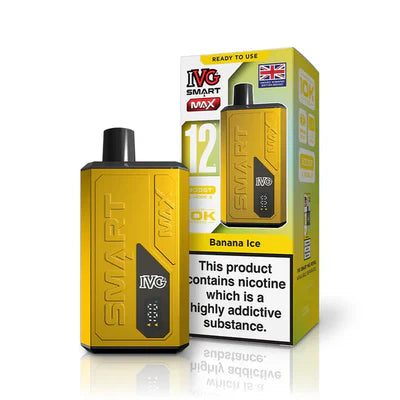 IVG Smart Max 10K Prefilled Vape Kit Compliant Post June 1st  Banana Ice
