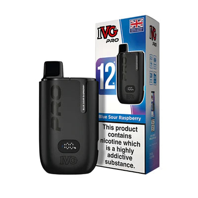 IVG Pro Legal 12K Big Puff Device Compliant Post June 1st  Blue Sour Raspberry