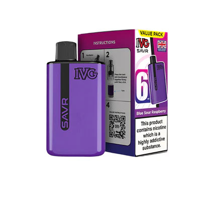 VG SAVR Legal Big Puff Device  Blue Sour Raspberry