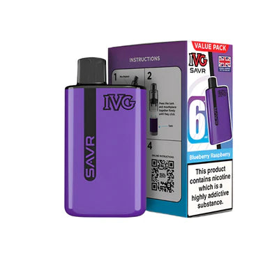 IVG SAVR Legal Big Puff Device  Blueberry Raspberry