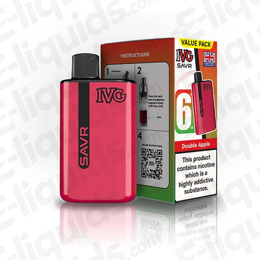 IVG SAVR Legal Big Puff Device  Double Apple