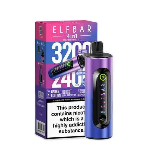 Elf Bar 4-in-1 3200 Prefilled Pod Kit Vape Mart UK