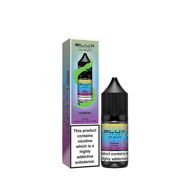 Elux Legend Nic Salts 10mg - Rainbow