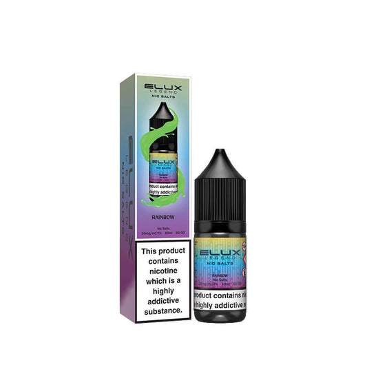 Elux Legend Nic Salts 10mg - Rainbow