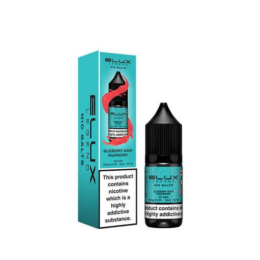 Elux Legend Nic Salts 10mg - Blueberry Sour Raspberry