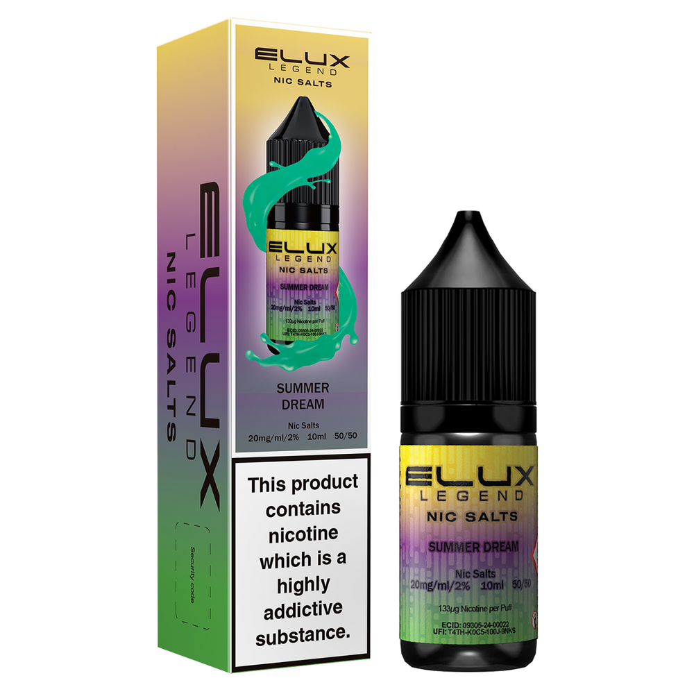 Elux Legend Nic Salts 10mg - Summer Dream