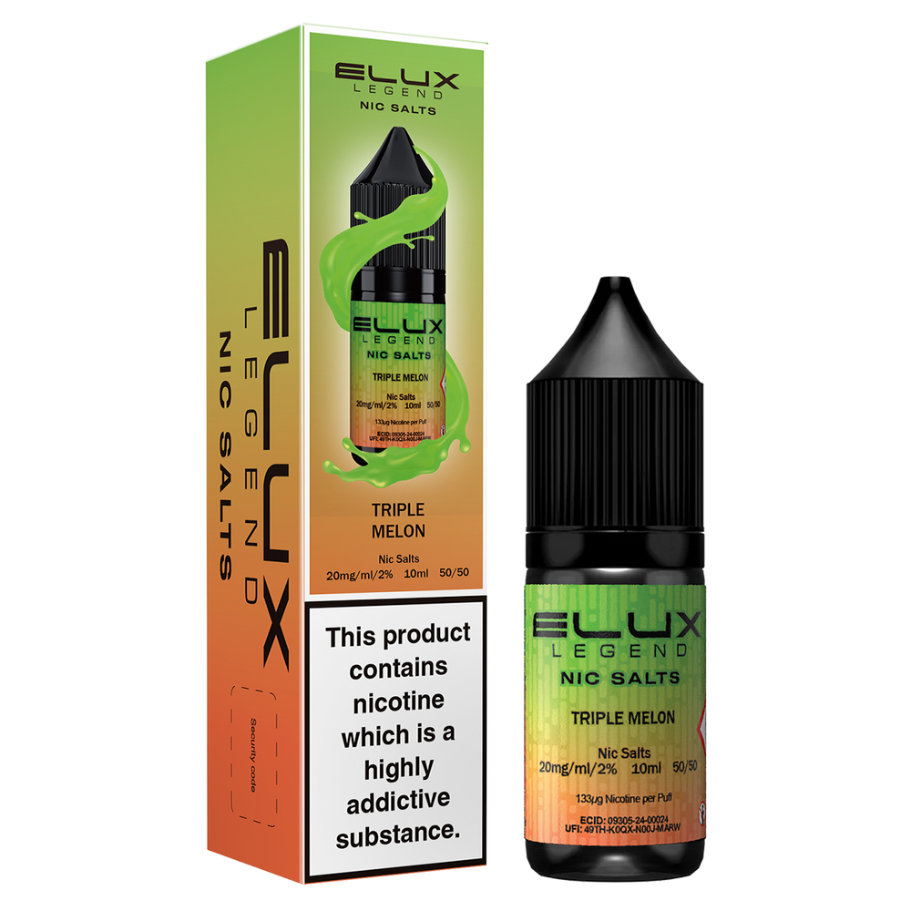 Elux Legend Nic Salts 10mg - Triple Melon