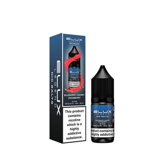 Elux Legend Nic Salts 10mg - Blueberry Cherry Cranberry